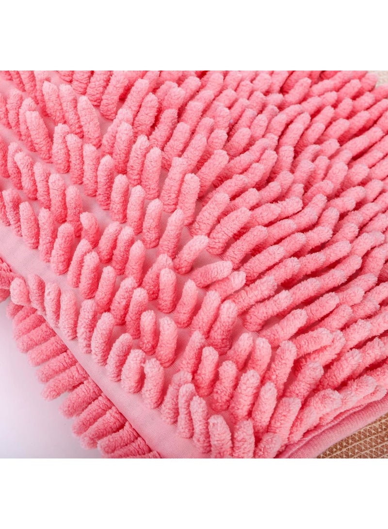 بطانات أقفاص الأرانب، وسادات فleece قابلة للغسل للحيوانات الصغيرة، حصائر امتصاص غير قابلة للانزلاق، بطانات أقفاص ناعمة قابلة لإعادة الاستخدام 40 × 60 سم، مثالية للأرانب، الهامستر، الفيرت، الشيواوا، القطط، الجراء، 6 ألوان - Image 4